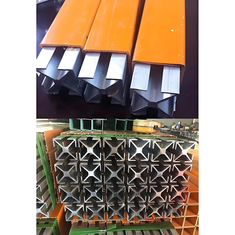 6063 alumiiniseoksesta valmistettu johdinkisko